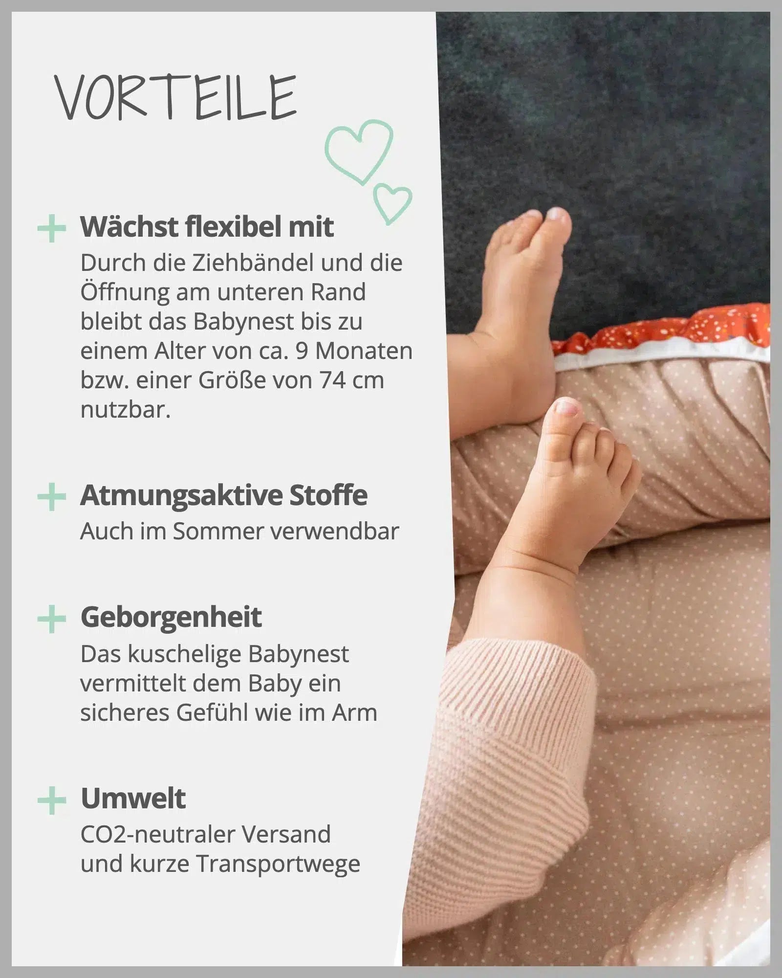 Babynest REGENBOGEN-ULLENBOOM-55 x 95 cm-ULLENBOOM Baby