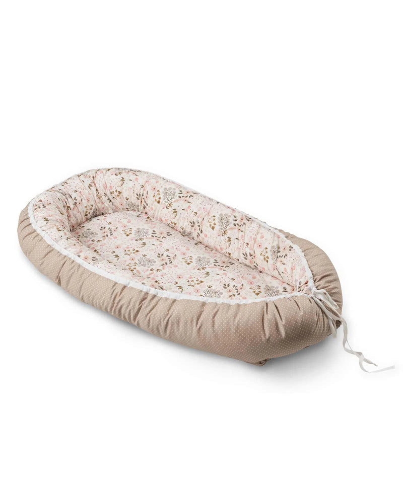 Babynest ROSA BLÜTEN-ULLENBOOM-55 x 95 cm-ULLENBOOM Baby