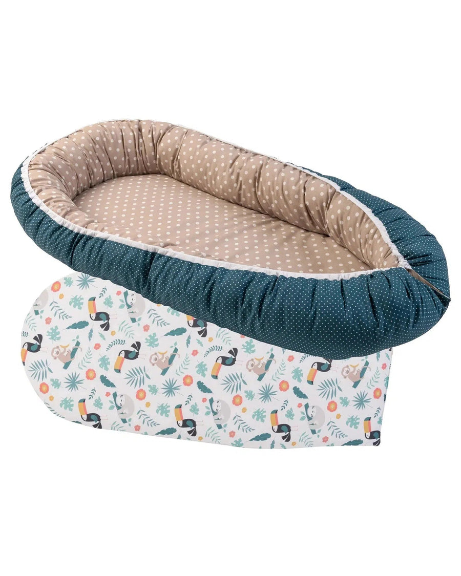 Babynest Zusatz-Polster DSCHUNGEL-ULLENBOOM-75 x 35 cm-ULLENBOOM Baby