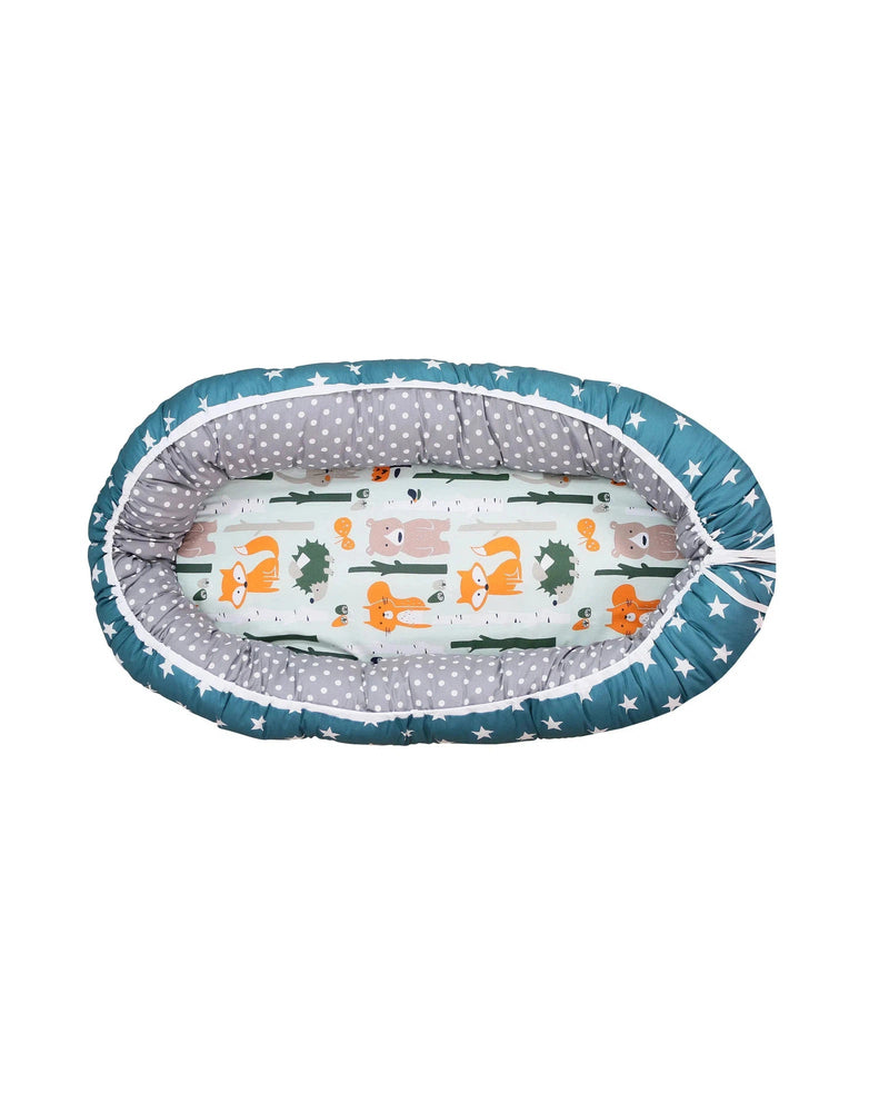 Babynest Zusatz-Polster WALDTIERE-ULLENBOOM Baby-75 x 35 cm-ULLENBOOM Baby