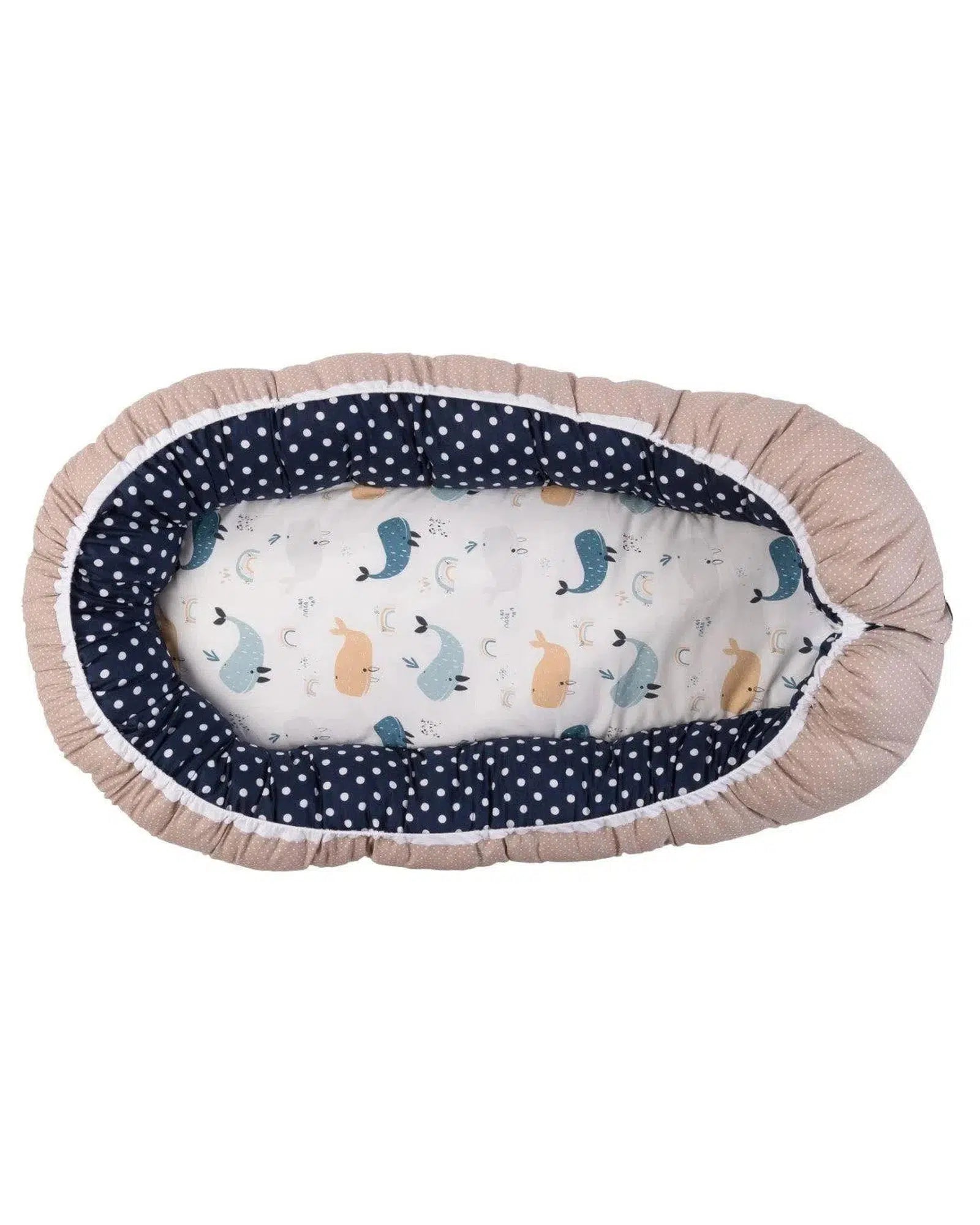 Babynest Zusatz-Polster WALE-ULLENBOOM-75 x 35 cm-ULLENBOOM Baby