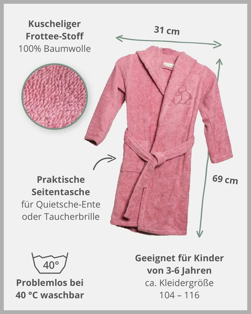 Bademantel ROSA-ULLENBOOM-35 x 97 cm-ULLENBOOM Baby