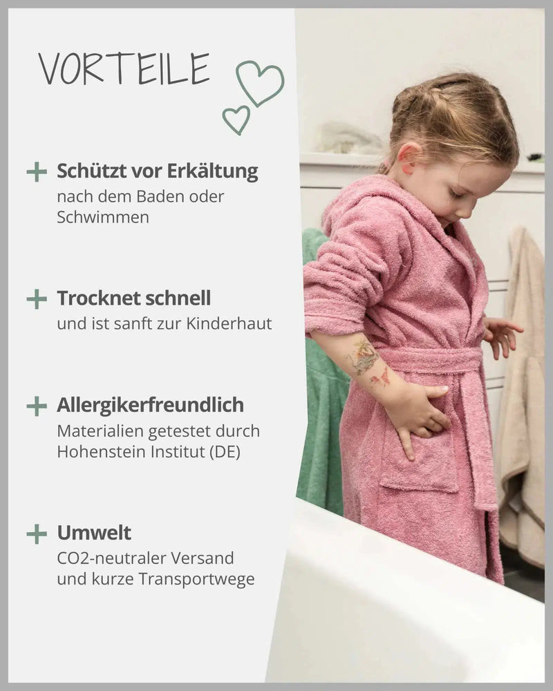 Bademantel ROSA-ULLENBOOM-35 x 97 cm-ULLENBOOM Baby