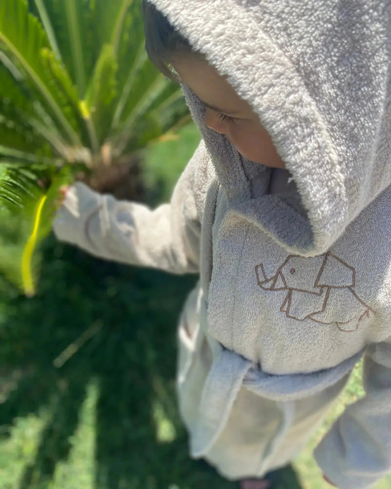 Bademantel SAND-Handtuch-ULLENBOOM Baby-104 - 116-ULLENBOOM Baby