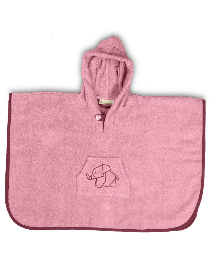 Badeponcho ROSA-Handtuch-ULLENBOOM Baby-45 x 70 cm-ULLENBOOM Baby