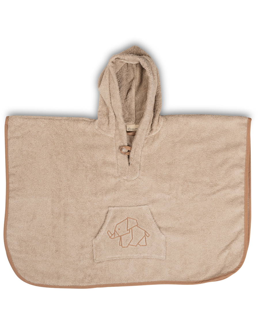 Handtuch Poncho mit Kapuze SAND-Handtuch-ULLENBOOM Baby-45 x 70 cm-ULLENBOOM Baby