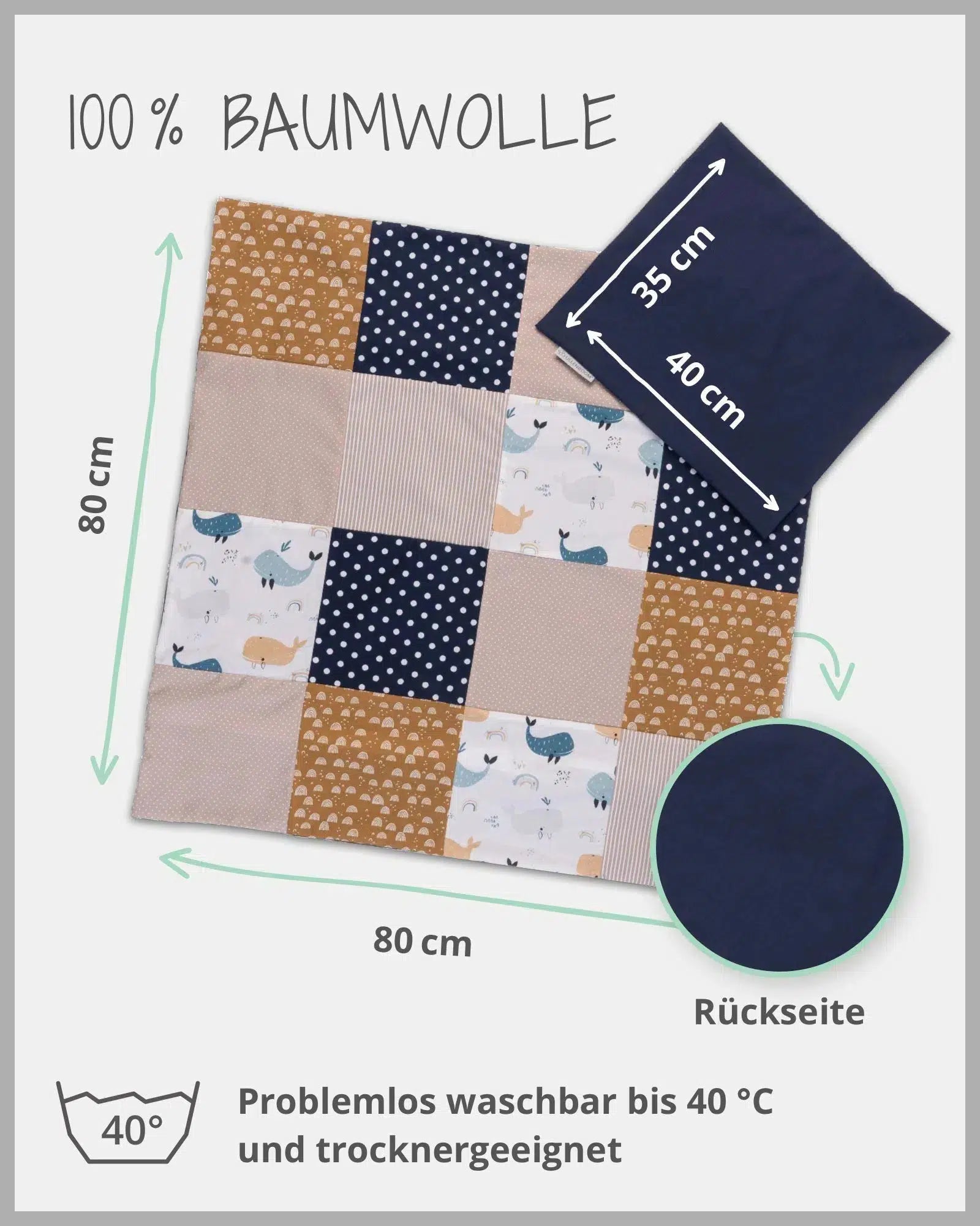 Bettwäsche Patchwork WALE-ULLENBOOM-ULLENBOOM Baby