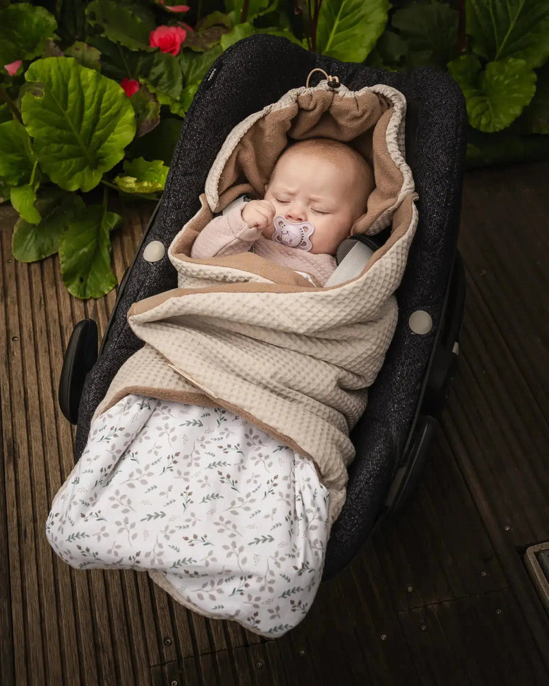 Einschlagdecke FLORAL SAND-ULLENBOOM Baby-ULLENBOOM Baby