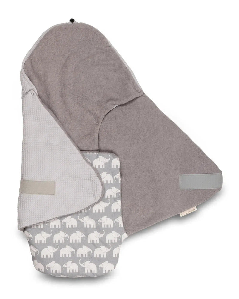 Einschlagdecke GRAU ELEFANT-ULLENBOOM-0.5 TOG Sommer-ULLENBOOM Baby