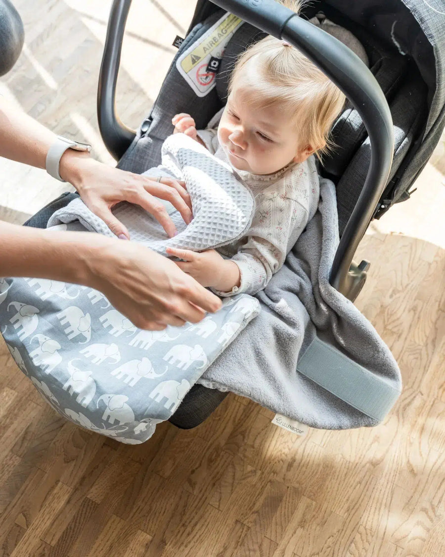 Einschlagdecke GRAU ELEFANT-ULLENBOOM-ULLENBOOM Baby