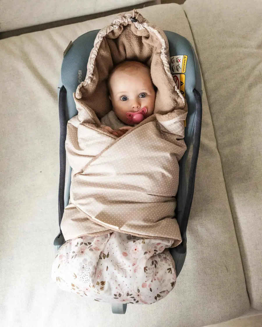 Einschlagdecke ROSA BLÜTEN-ULLENBOOM-ULLENBOOM Baby