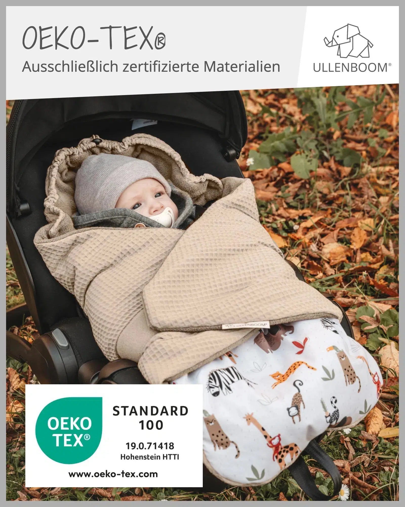 Einschlagdecke SAND SAVANNE-ULLENBOOM Baby-ULLENBOOM Baby