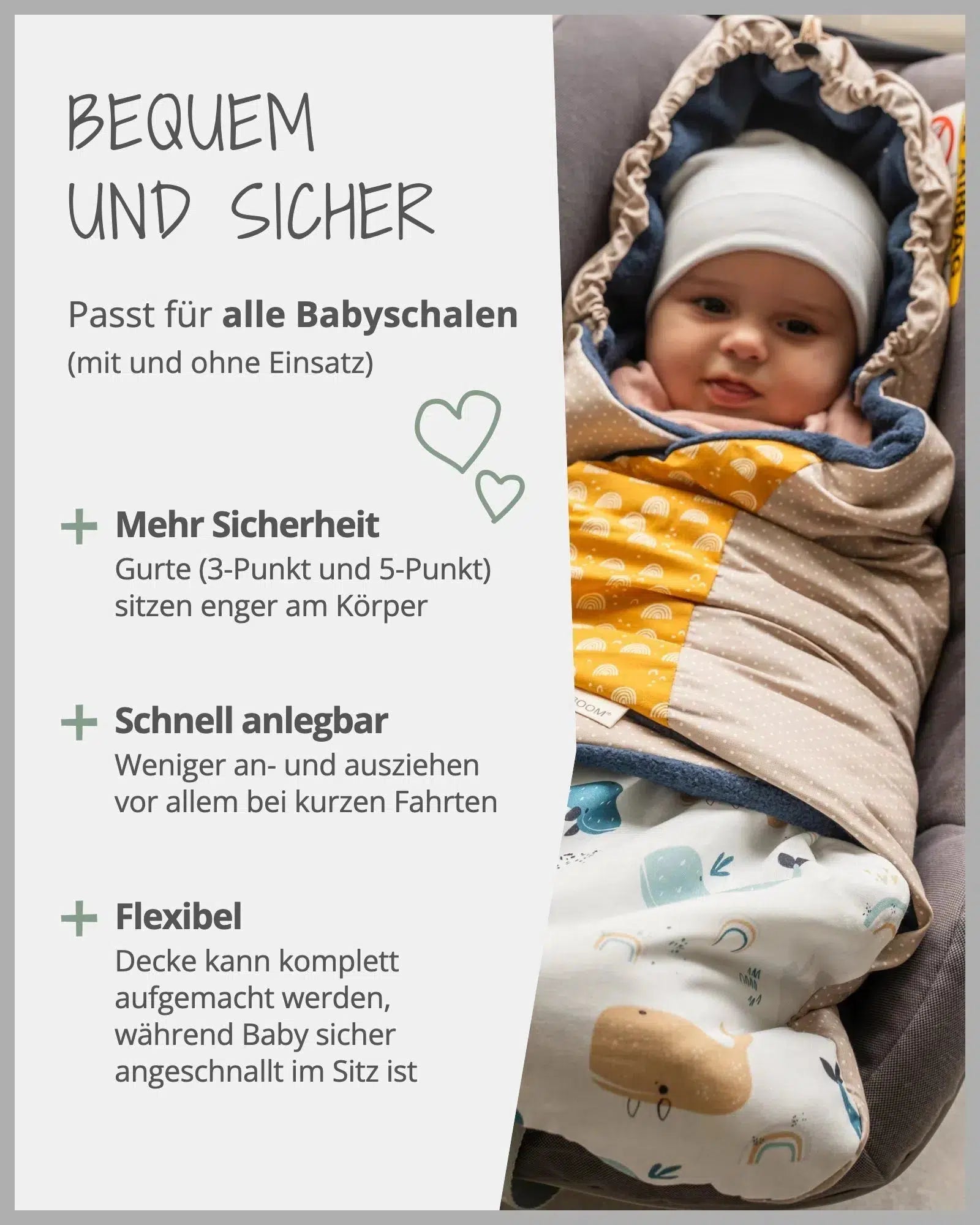 Einschlagdecke WALE-ULLENBOOM-ULLENBOOM Baby