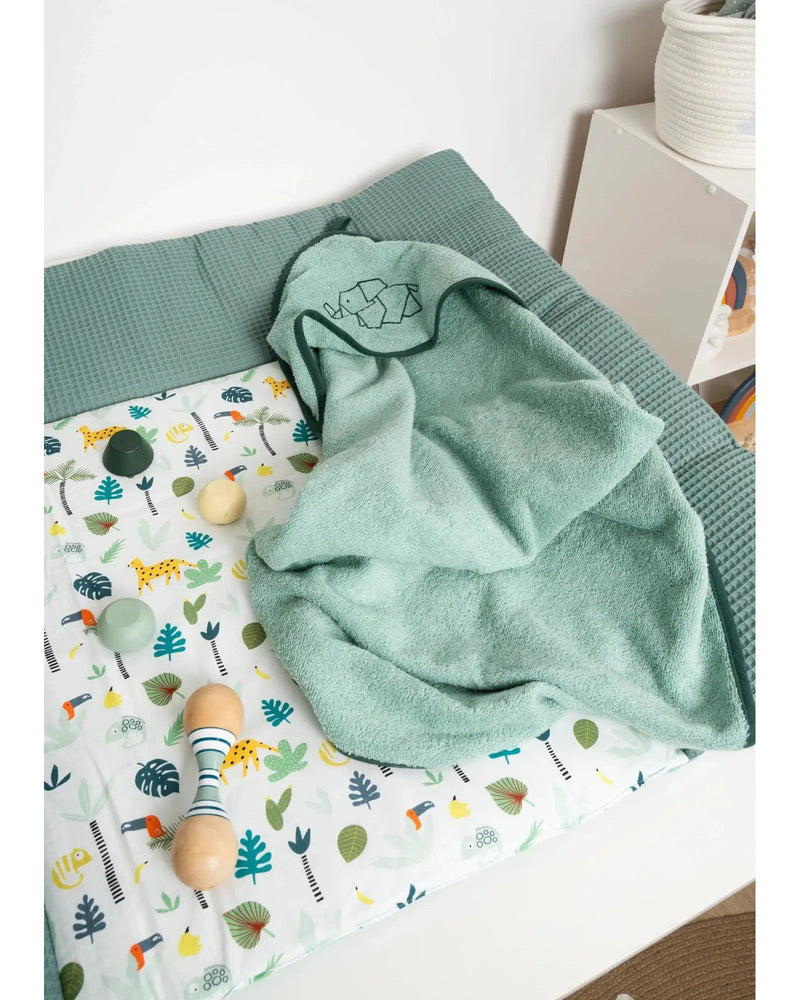 Kapuzenhandtuch SALBEIGRÜN-Handtuch-ULLENBOOM Baby-75 x 75 cm-ULLENBOOM Baby