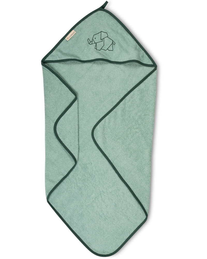 Kapuzenhandtuch SALBEIGRÜN-Handtuch-ULLENBOOM Baby-75 x 75 cm-ULLENBOOM Baby