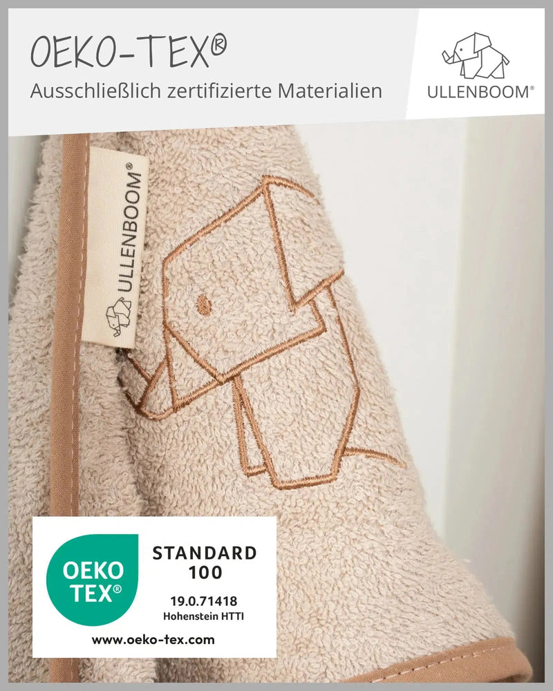 Kapuzenhandtuch SAND-Handtuch-ULLENBOOM Baby-75 x 75 cm-ULLENBOOM Baby