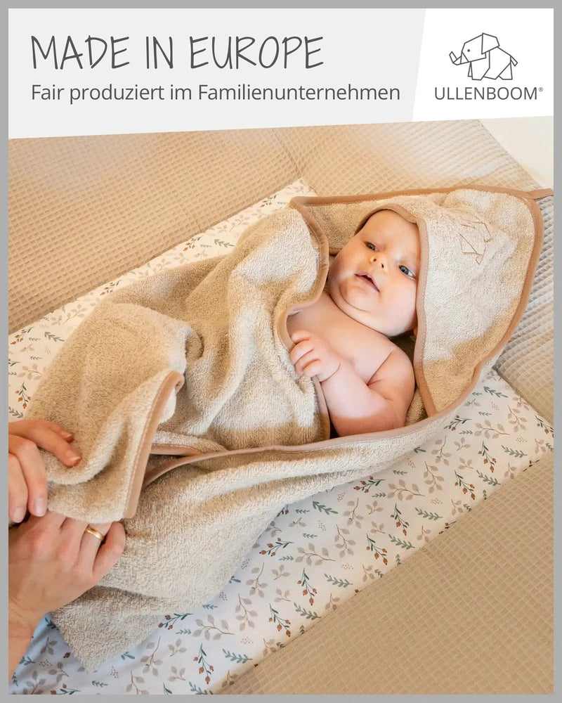 Kapuzenhandtuch SAND-Handtuch-ULLENBOOM Baby-75 x 75 cm-ULLENBOOM Baby