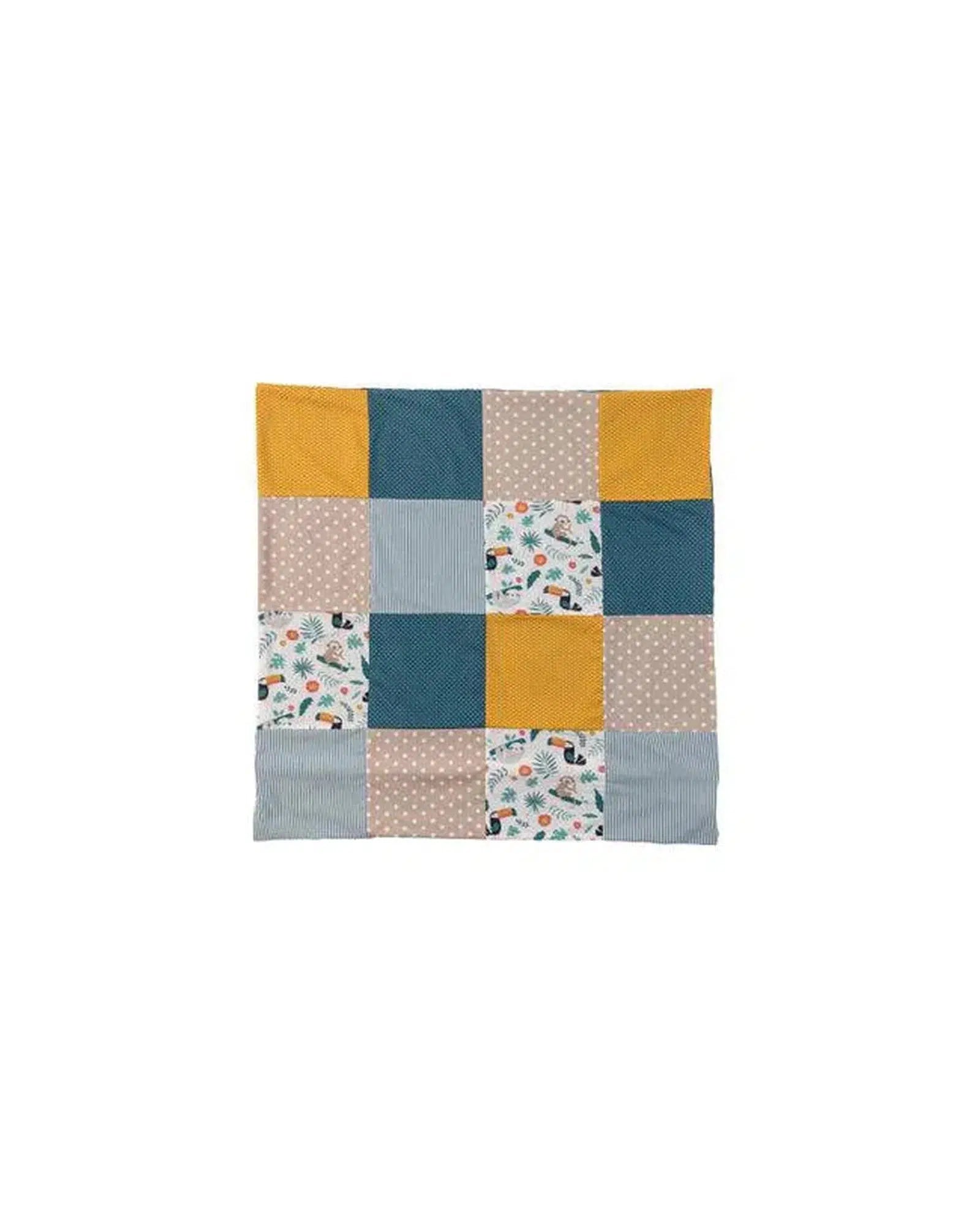 Kissenbezug Patchwork DSCHUNGEL-ULLENBOOM-80 x 80 cm-ULLENBOOM Baby