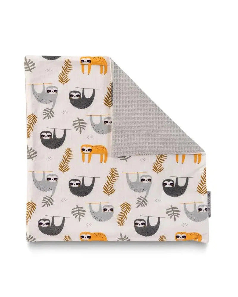 Kissenbezug Waffelpiqué Motiv GRAU FAULTIERE-ULLENBOOM-40 x 40 cm-ULLENBOOM Baby