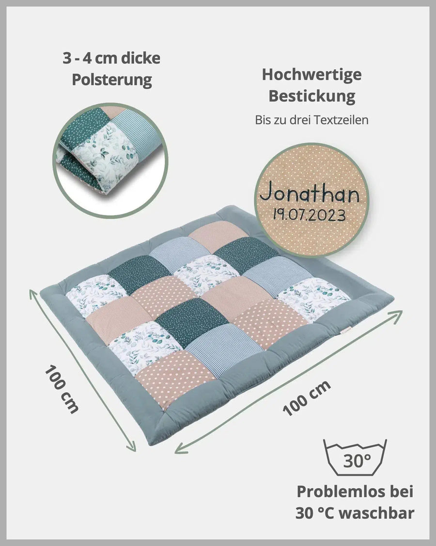 Krabbeldecke & Laufgittereinlage EUKALYPTUS-ULLENBOOM-ULLENBOOM Baby