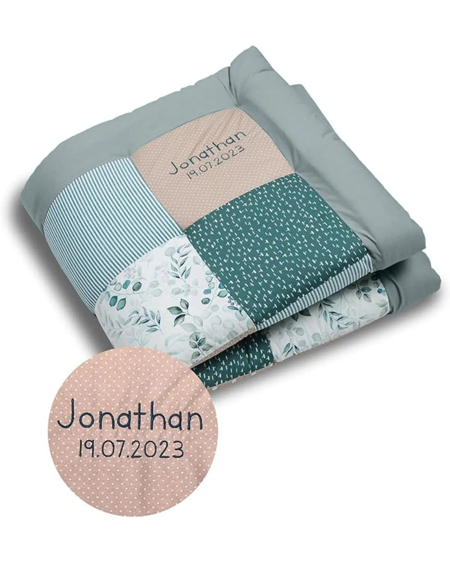 Krabbeldecke EUKALYPTUS-ULLENBOOM Baby-Ja-100 x 100 cm-ULLENBOOM Baby