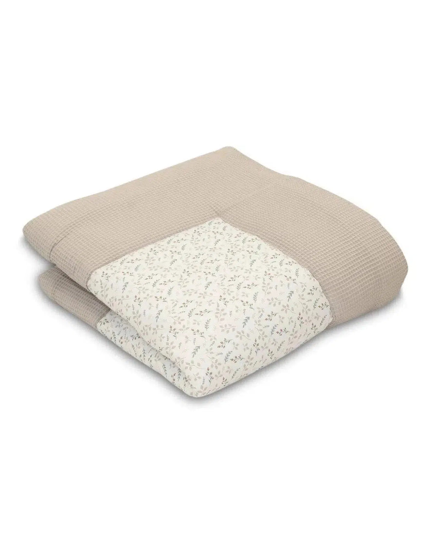 Krabbeldecke & Laufgittereinlage Waffelpiqué Motiv FLORAL SAND-ULLENBOOM-ULLENBOOM Baby