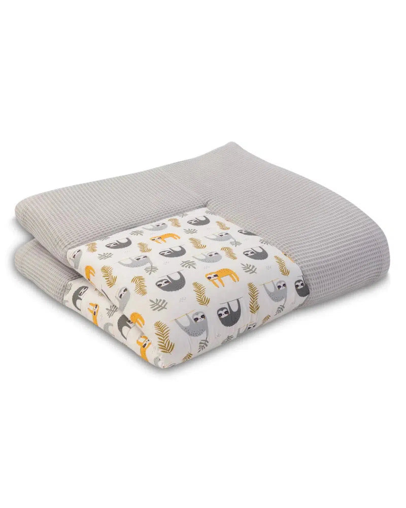 Krabbeldecke & Laufgittereinlage WAFFELPIQUÉ GRAU FAULTIERE-ULLENBOOM-ULLENBOOM Baby