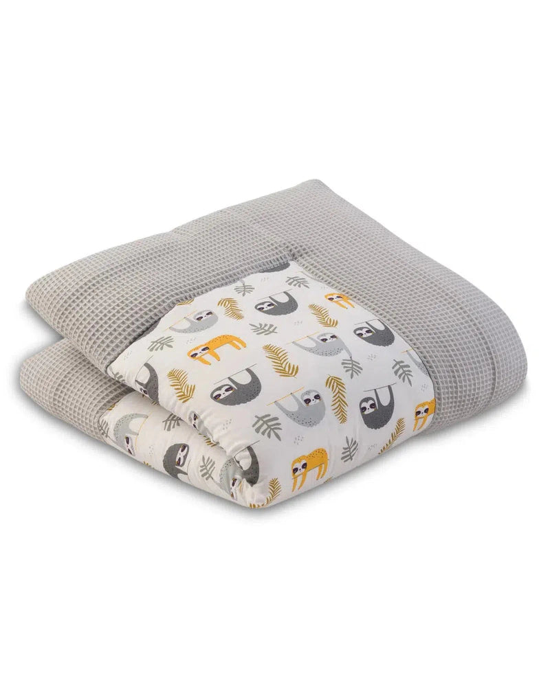 Krabbeldecke & Laufgittereinlage WAFFELPIQUÉ GRAU FAULTIERE-ULLENBOOM-ULLENBOOM Baby