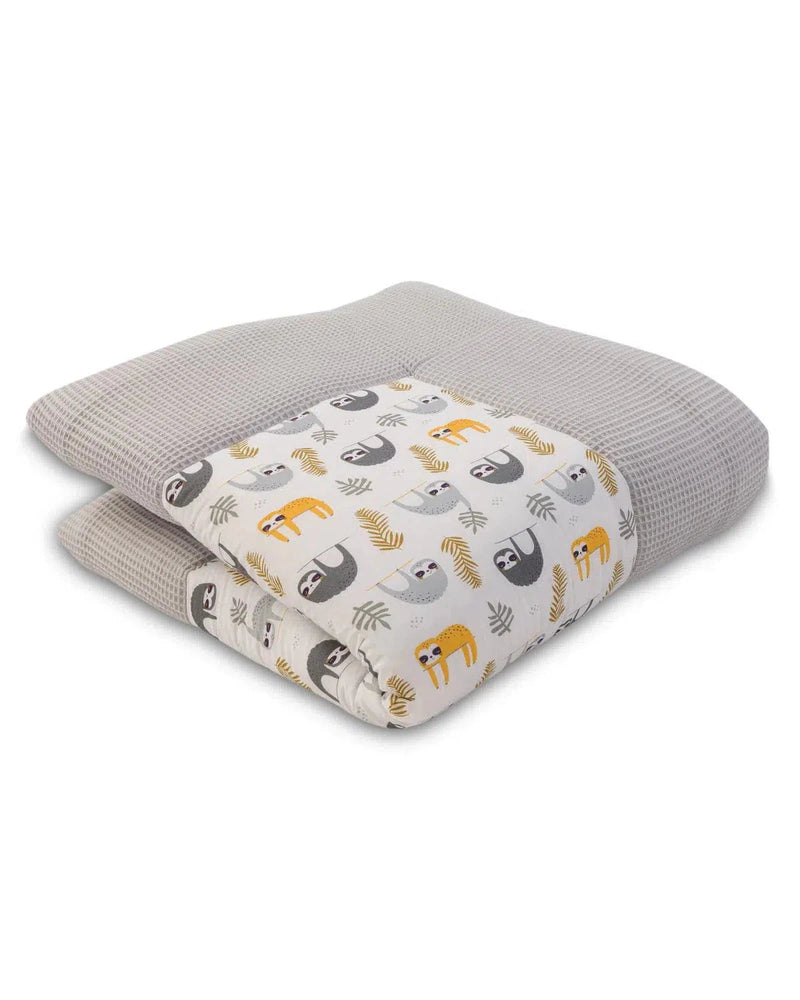 Krabbeldecke & Laufgittereinlage WAFFELPIQUÉ GRAU FAULTIERE-ULLENBOOM-ULLENBOOM Baby