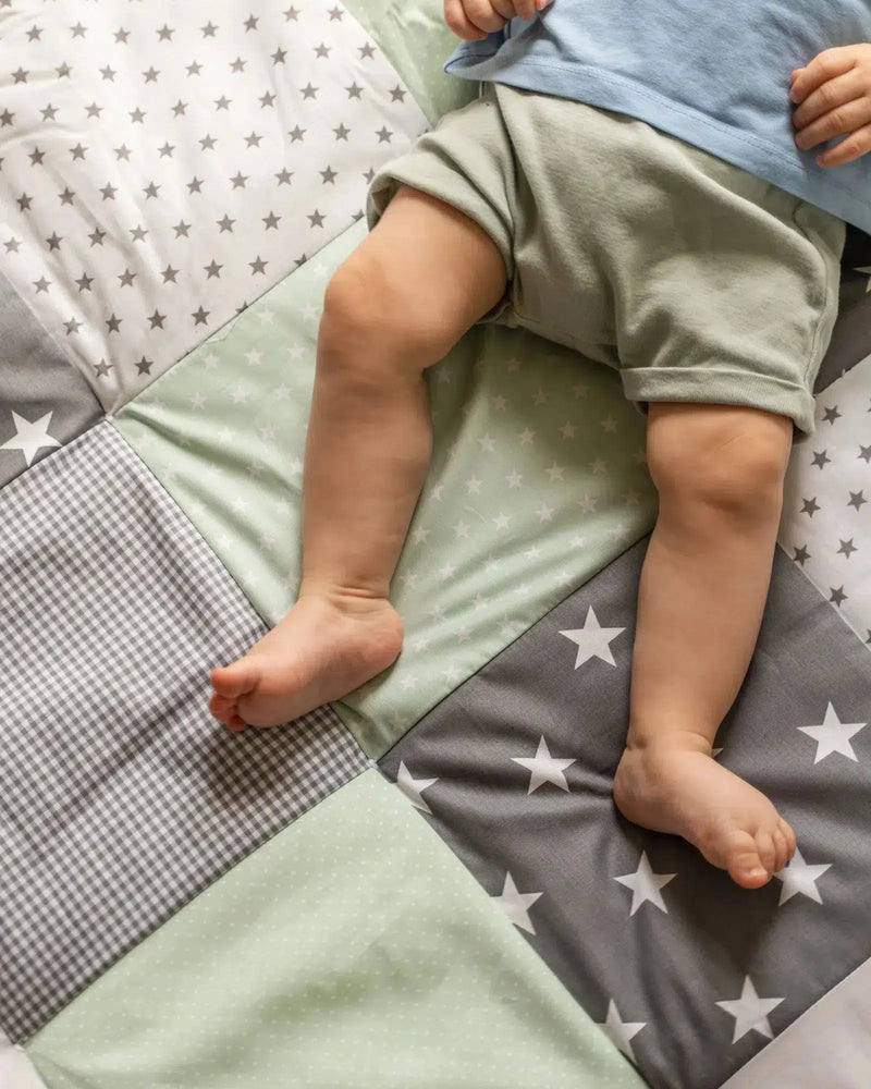 Krabbeldecke & Laufgittereinlage MINT GRAU-ULLENBOOM-ULLENBOOM Baby