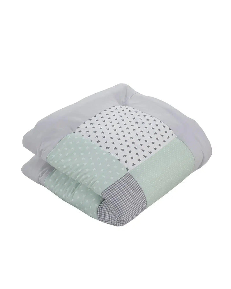 Krabbeldecke & Laufgittereinlage MINT GRAU-ULLENBOOM-80 x 80 cm-ULLENBOOM Baby