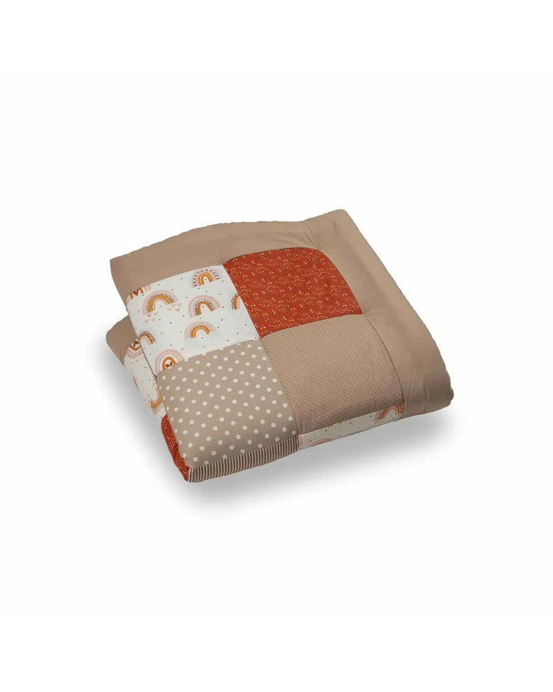 Krabbeldecke & Laufgittereinlage REGENBOGEN-ULLENBOOM-80 x 80 cm-ULLENBOOM Baby