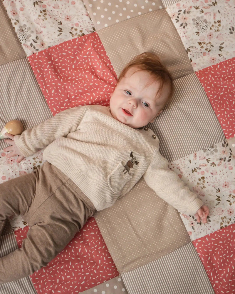 Krabbeldecke ROSA BLÜTEN-ULLENBOOM Baby-ULLENBOOM Baby