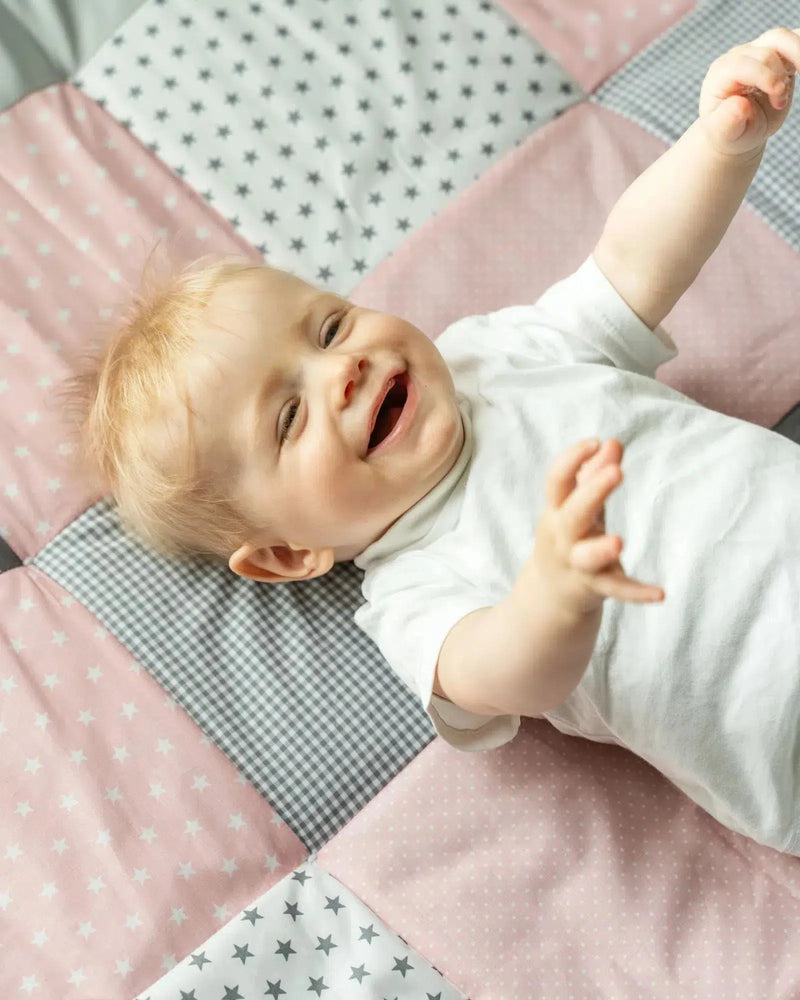 Krabbeldecke & Laufgittereinlage ROSA GRAU-ULLENBOOM-ULLENBOOM Baby