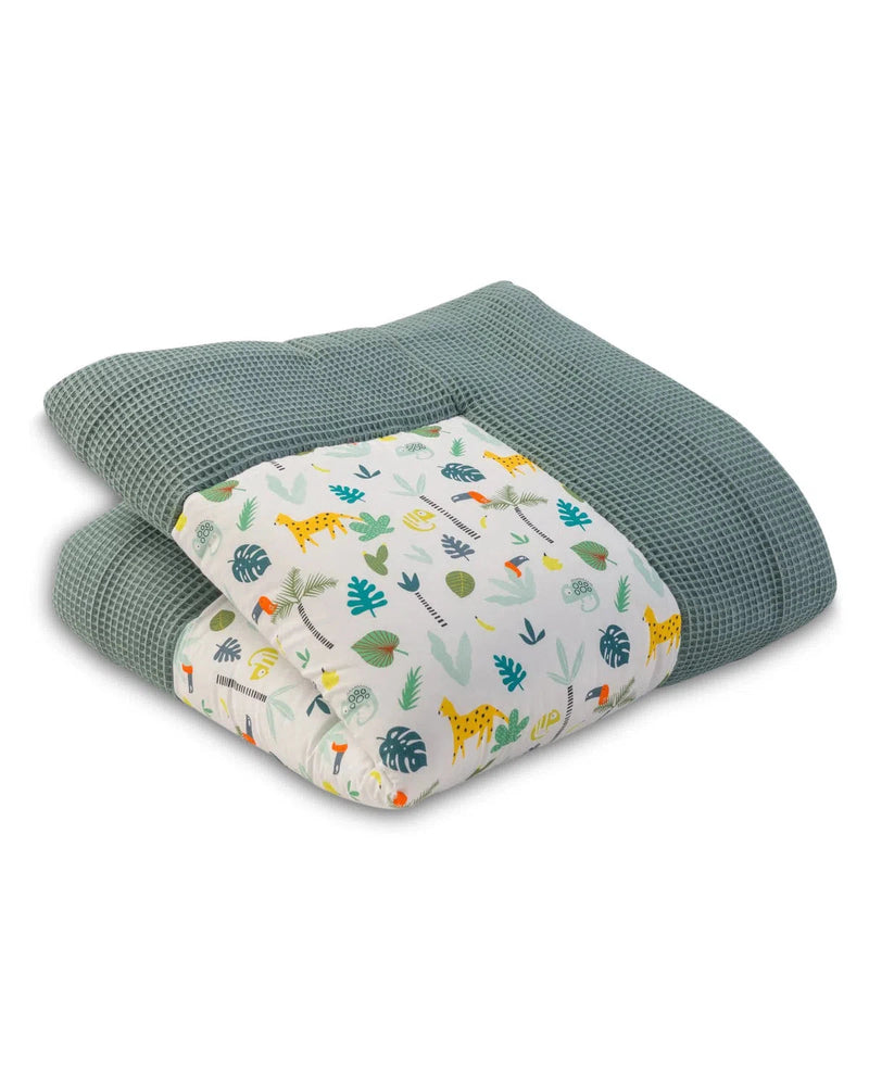 Krabbeldecke & Laufgittereinlage WAFFELPIQUÉ SALBEIGRÜN REGENWALD-ULLENBOOM-ULLENBOOM Baby