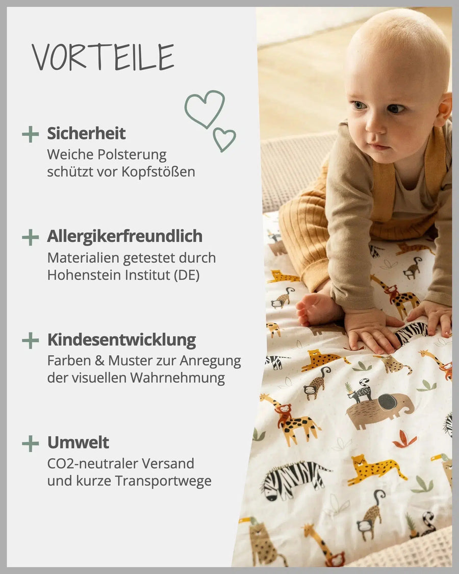 Krabbeldecke SAND SAVANNE-ULLENBOOM Baby-ULLENBOOM Baby