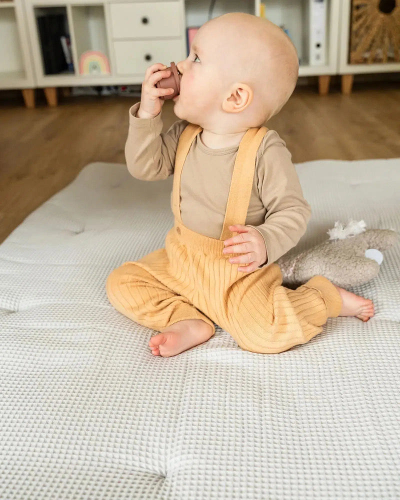 Krabbeldecke & Laufgittereinlage WAFFELPIQUÉ GRAU-ULLENBOOM-ULLENBOOM Baby