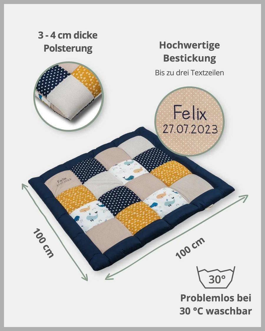 Krabbeldecke & Laufgittereinlage WALE-ULLENBOOM-ULLENBOOM Baby