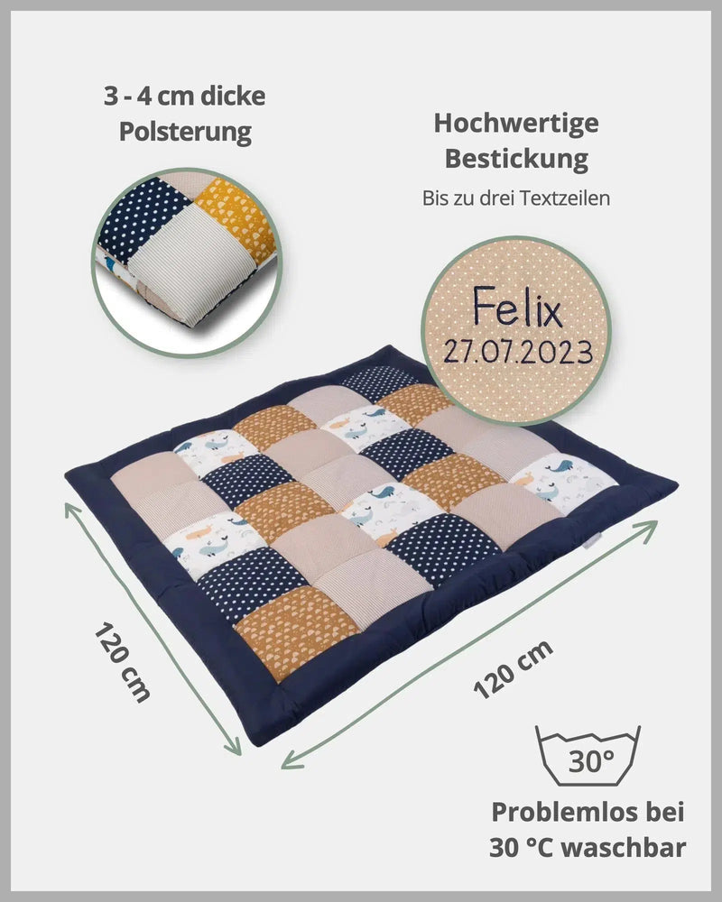 Krabbeldecke & Laufgittereinlage WALE-ULLENBOOM-ULLENBOOM Baby