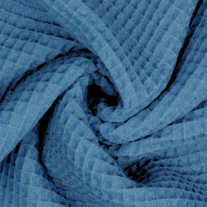 Waffelpiqué Blau