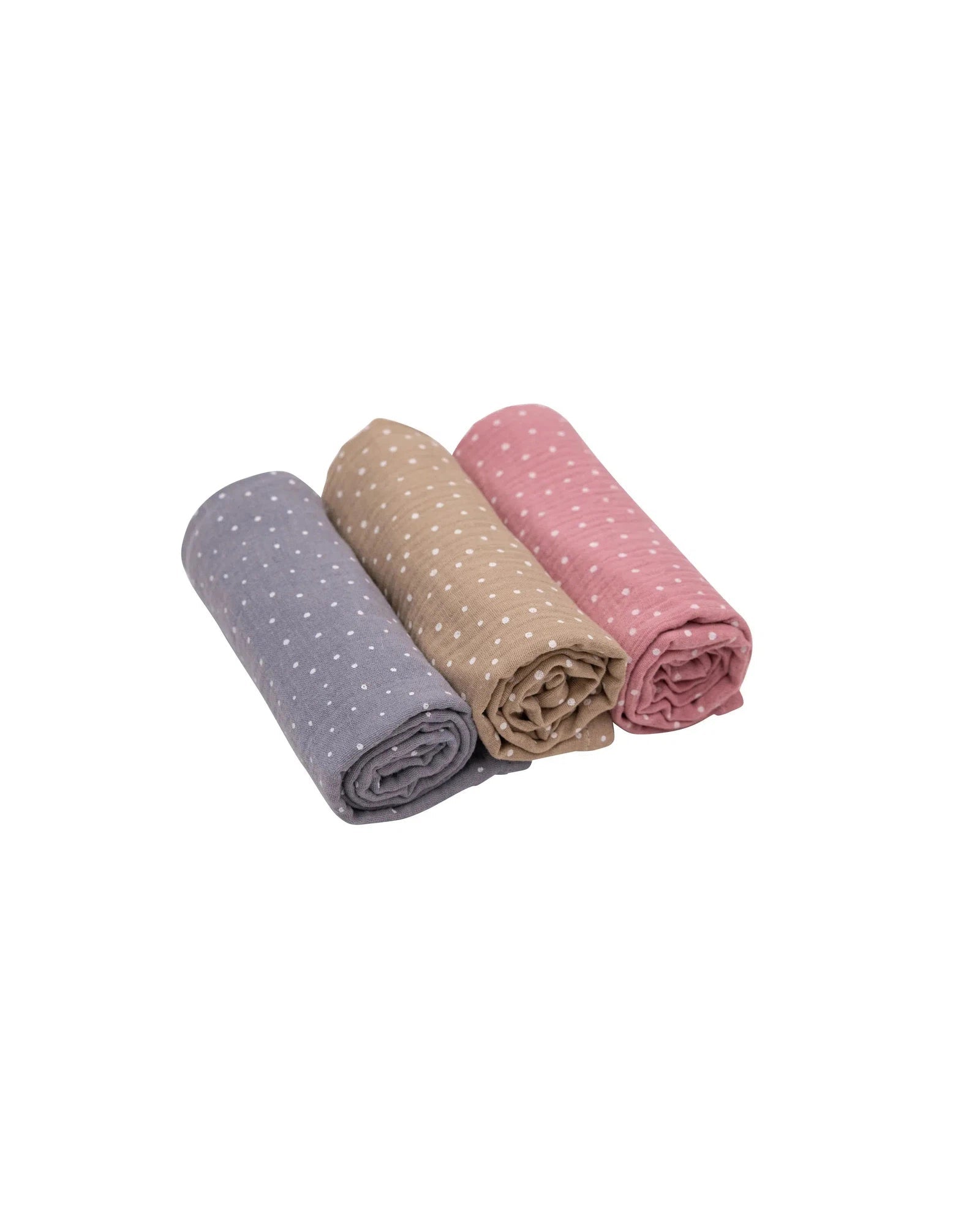 Mulltuch 3er Set Mix-ULLENBOOM-Sand Grau Rosa-ULLENBOOM Baby