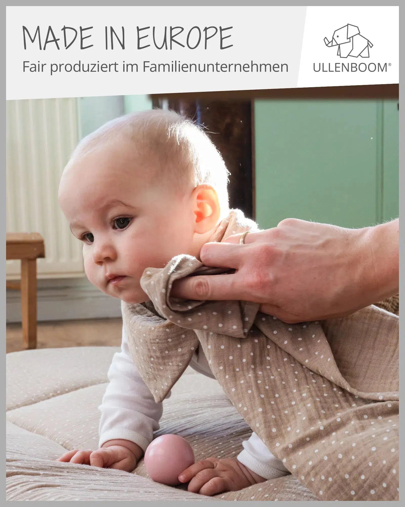 Mulltuch MUSSELIN GRAU-ULLENBOOM-ULLENBOOM Baby