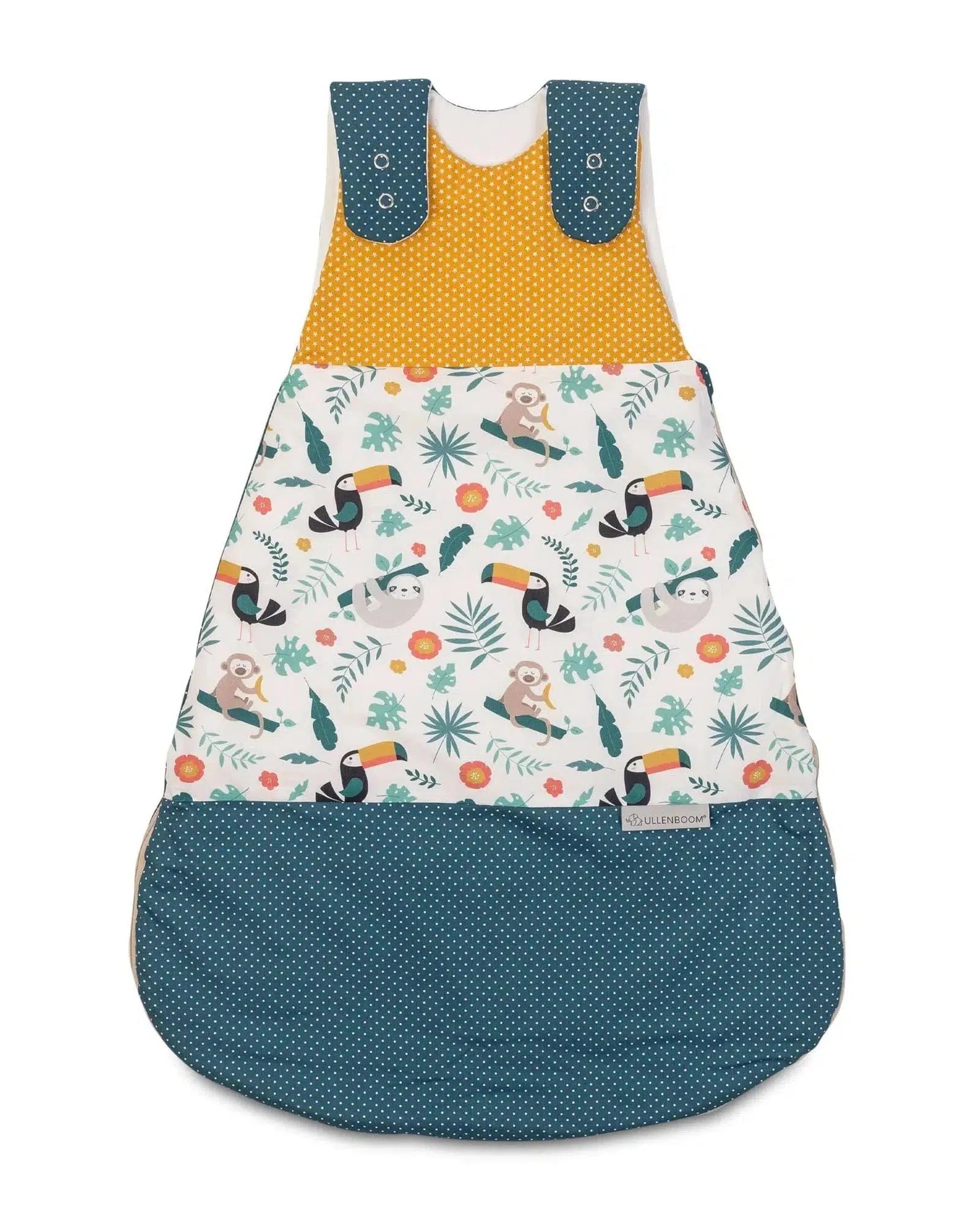 Baby Schlafsack DSCHUNGEL-ULLENBOOM-0-4 Monate | 56-62 cm-2.5 TOG Ganzjahr-ULLENBOOM Baby