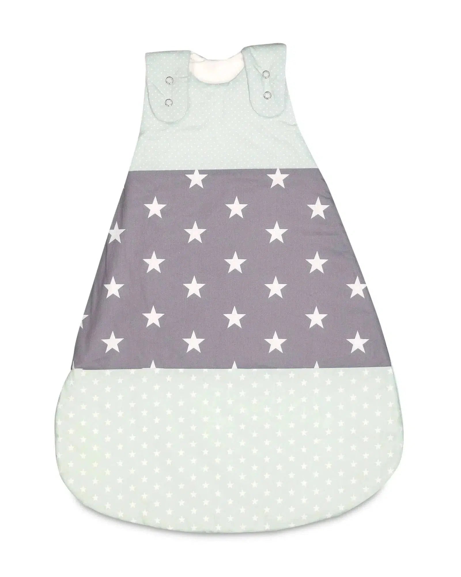 Baby Schlafsack MINT GRAU-ULLENBOOM-0-4 Monate | 56-62 cm-2.5 TOG Ganzjahr-ULLENBOOM Baby