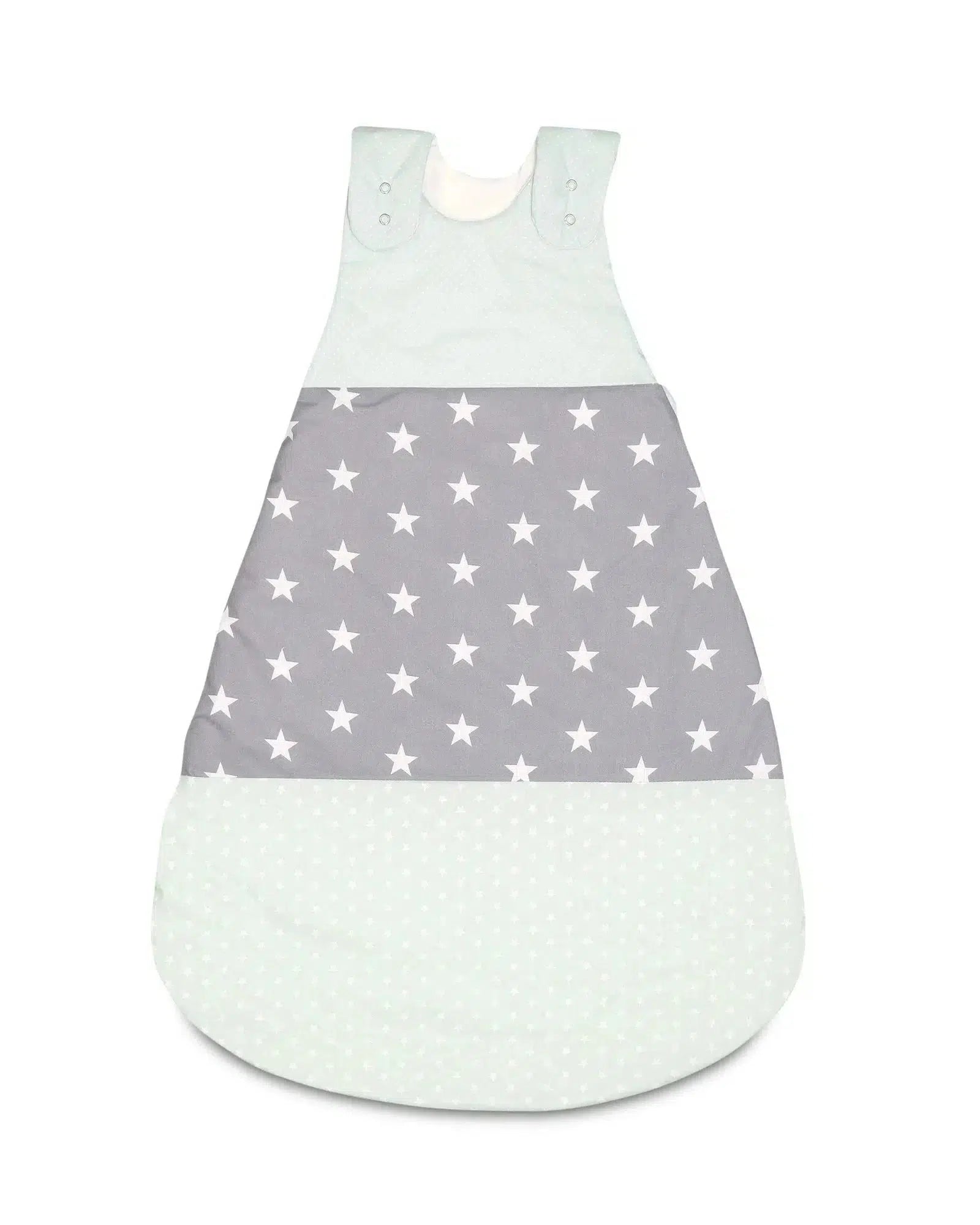 Baby Schlafsack MINT GRAU-ULLENBOOM-0-4 Monate | 56-62 cm-0.5 TOG Sommer-ULLENBOOM Baby