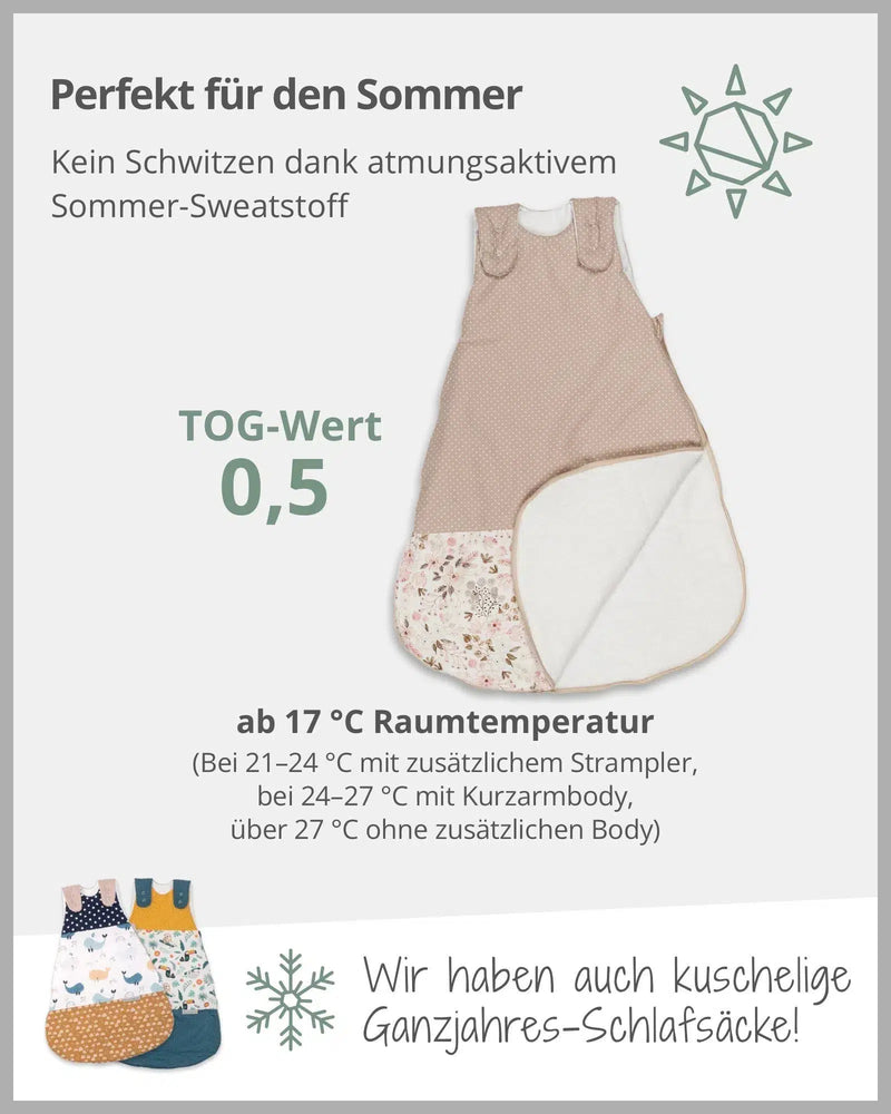 Baby Schlafsack ROSA BLÜTEN-ULLENBOOM-ULLENBOOM Baby