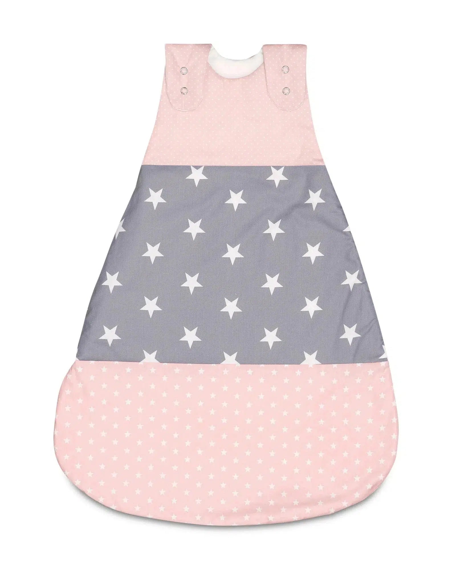 Baby Schlafsack ROSA GRAU-ULLENBOOM-0-4 Monate | 56-62 cm-2.5 TOG Ganzjahr-ULLENBOOM Baby