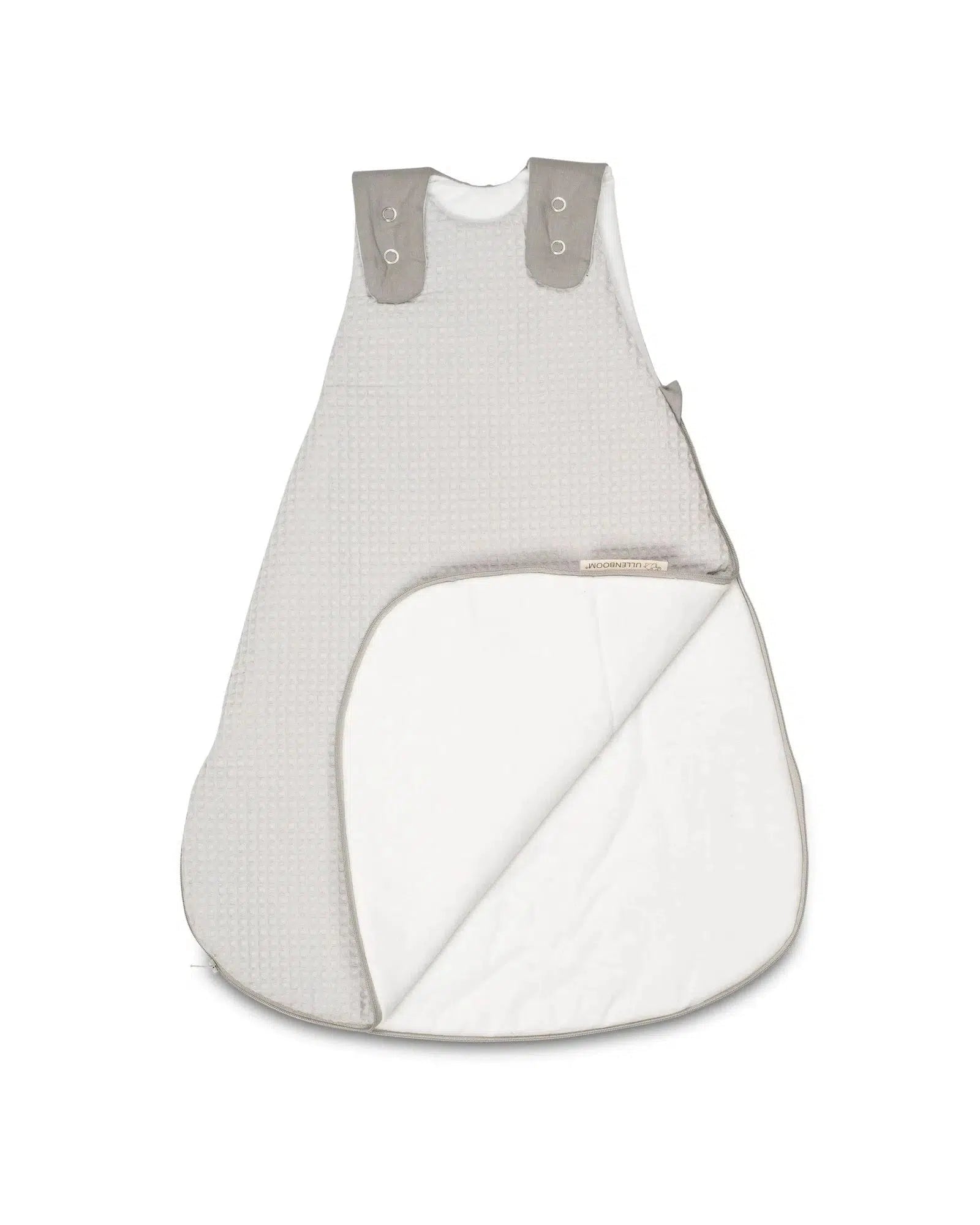 Baby Schlafsack Waffelpiqué GRAU-ULLENBOOM-0-4 Monate | 56-62 cm-ULLENBOOM Baby