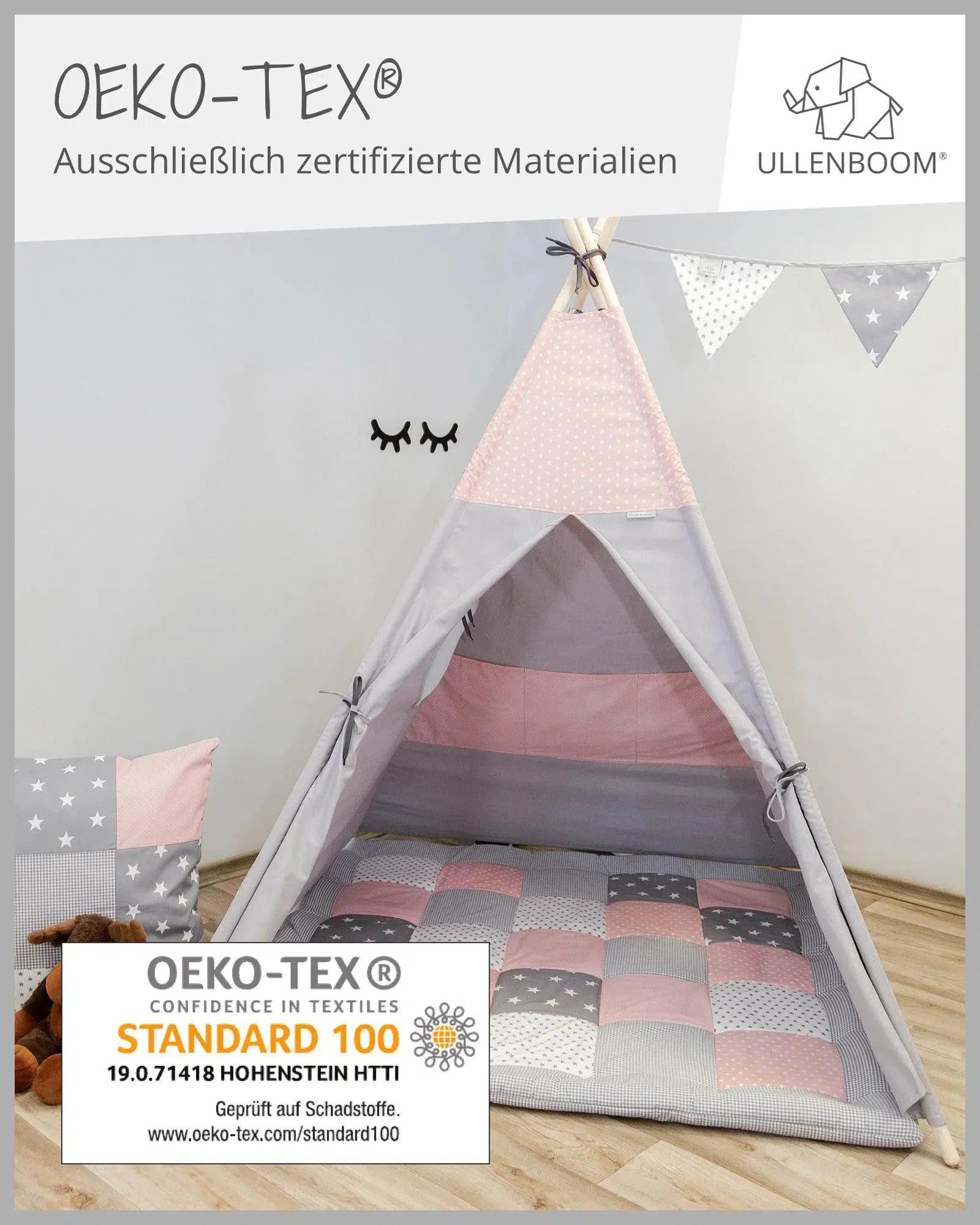 Tipi ROSA GRAU-ULLENBOOM-ULLENBOOM Baby