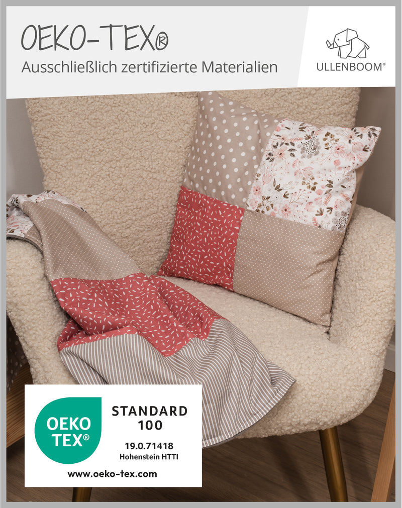 Babydecke ROSA BLÜTEN-ULLENBOOM Baby